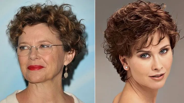 Cute Short Curly Hairstyles For Older Ladies